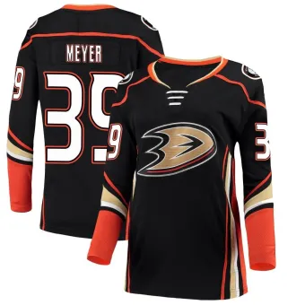 Women's Carson Meyer Anaheim Ducks Home Jersey - Black Breakaway