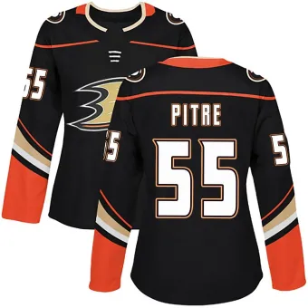 Women's Coulson Pitre Anaheim Ducks Home Jersey - Black Authentic