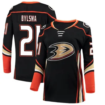 Women's Dan Bylsma Anaheim Ducks Home Jersey - Black Authentic