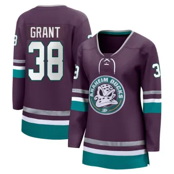 Women's Derek Grant Anaheim Ducks 30th Anniversary Premier Jersey - Purple Breakaway