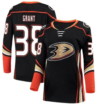 Women's Derek Grant Anaheim Ducks Home Jersey - Black Breakaway