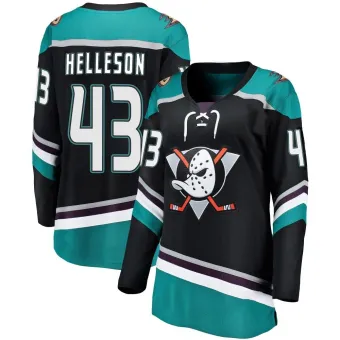 Women's Drew Helleson Anaheim Ducks Alternate Jersey - Black Breakaway