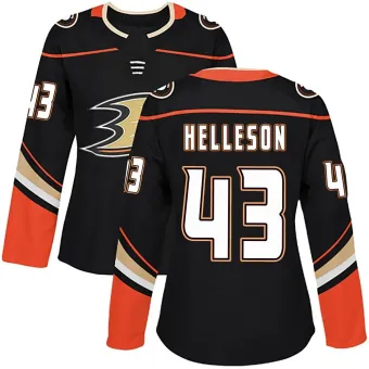 Women's Drew Helleson Anaheim Ducks Home Jersey - Black Authentic