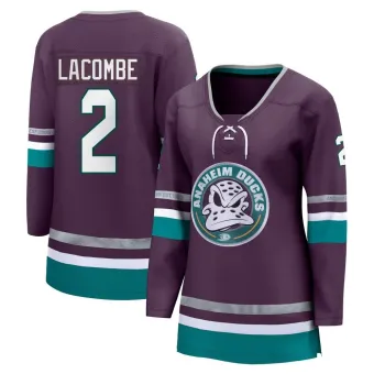 Women's Jackson LaCombe Anaheim Ducks 30th Anniversary Premier Jersey - Purple Breakaway