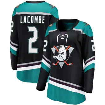 Women's Jackson LaCombe Anaheim Ducks Alternate Jersey - Black Breakaway