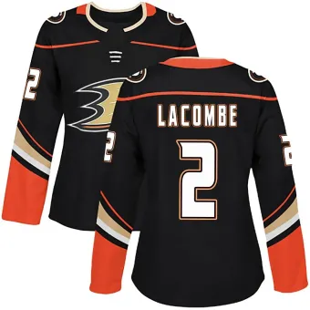 Women's Jackson LaCombe Anaheim Ducks Home Jersey - Black Authentic