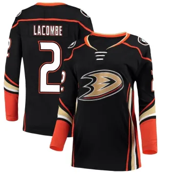 Women's Jackson LaCombe Anaheim Ducks Home Jersey - Black Breakaway