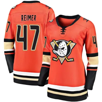 Women's James Reimer Anaheim Ducks 2019/20 Alternate Premier Jersey - Orange Breakaway