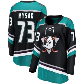 Women's Jan Mysak Anaheim Ducks Alternate Jersey - Black Breakaway