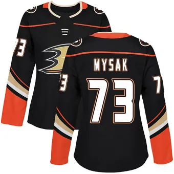 Women's Jan Mysak Anaheim Ducks Home Jersey - Black Authentic