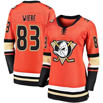 Women's Jaxsen Wiebe Anaheim Ducks 2019/20 Alternate Premier Jersey - Orange Breakaway