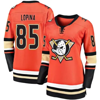 Women's Josh Lopina Anaheim Ducks 2019/20 Alternate Premier Jersey - Orange Breakaway