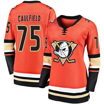 Women's Judd Caulfield Anaheim Ducks 2019/20 Alternate Premier Jersey - Orange Breakaway