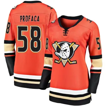 Women's Luka Profaca Anaheim Ducks 2019/20 Alternate Premier Jersey - Orange Breakaway