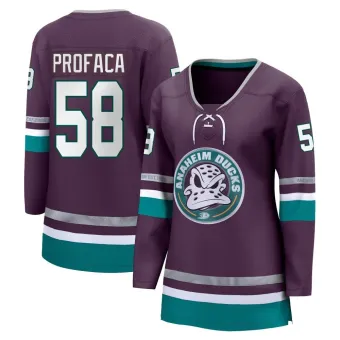 Women's Luka Profaca Anaheim Ducks 30th Anniversary Premier Jersey - Purple Breakaway