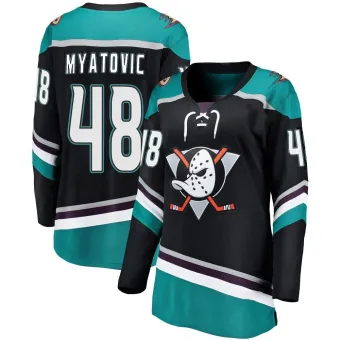 Women's Nico Myatovic Anaheim Ducks Alternate Jersey - Black Breakaway