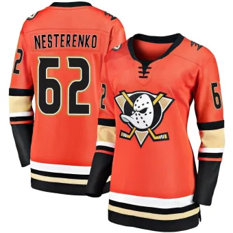 Women's Nikita Nesterenko Anaheim Ducks 2019/20 Alternate Premier Jersey - Orange Breakaway