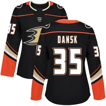 Women's Oscar Dansk Anaheim Ducks Home Jersey - Black Authentic