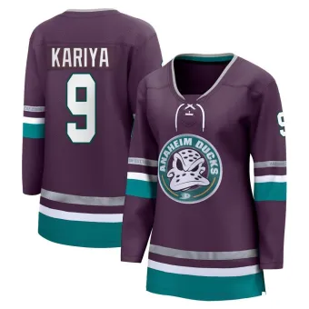 Women's Paul Kariya Anaheim Ducks 30th Anniversary Premier Jersey - Purple Breakaway