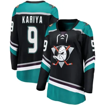 Women's Paul Kariya Anaheim Ducks Alternate Jersey - Black Breakaway