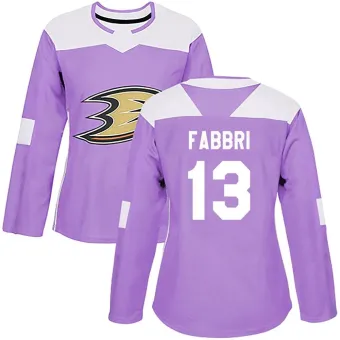 Women's Robby Fabbri Anaheim Ducks Fights Cancer Practice Jersey - Purple Authentic