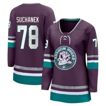 Women's Tomas Suchanek Anaheim Ducks 30th Anniversary Premier Jersey - Purple Breakaway