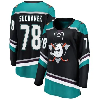 Women's Tomas Suchanek Anaheim Ducks Alternate Jersey - Black Breakaway