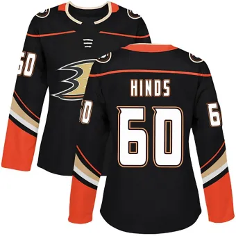 Women's Tyson Hinds Anaheim Ducks Home Jersey - Black Authentic