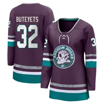 Women's Vyacheslav Buteyets Anaheim Ducks 30th Anniversary Premier Jersey - Purple Breakaway