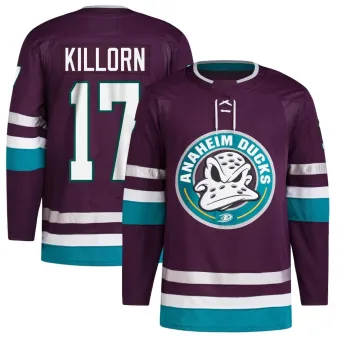 Youth Alex Killorn Anaheim Ducks 30th Anniversary Primegreen Jersey - Purple Authentic