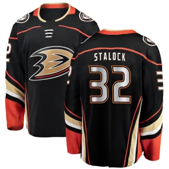 Youth Alex Stalock Anaheim Ducks Home Jersey - Black Breakaway