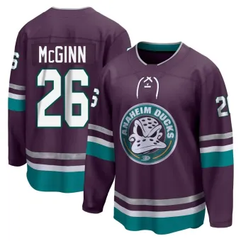 Youth Brock McGinn Anaheim Ducks 30th Anniversary Premier Jersey - Purple Breakaway