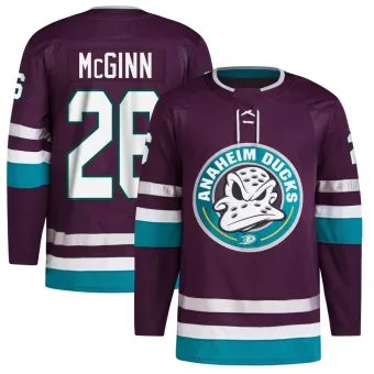 Youth Brock McGinn Anaheim Ducks 30th Anniversary Primegreen Jersey - Purple Authentic