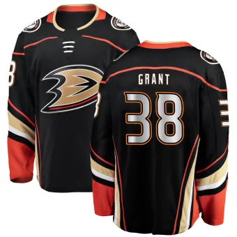 Youth Derek Grant Anaheim Ducks Home Jersey - Black Breakaway