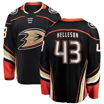 Youth Drew Helleson Anaheim Ducks Home Jersey - Black Breakaway