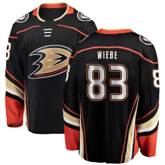 Youth Jaxsen Wiebe Anaheim Ducks Home Jersey - Black Breakaway