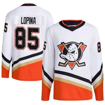 Youth Josh Lopina Anaheim Ducks Reverse Retro 2.0 Jersey - White Authentic