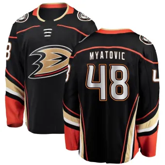 Youth Nico Myatovic Anaheim Ducks Home Jersey - Black Breakaway