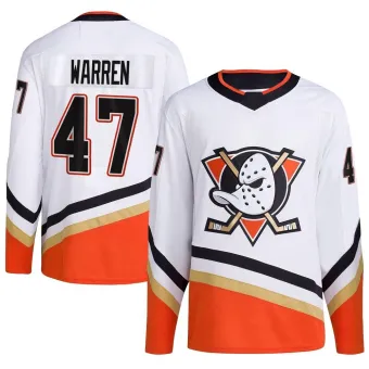 Youth Noah Warren Anaheim Ducks Reverse Retro 2.0 Jersey - White Authentic