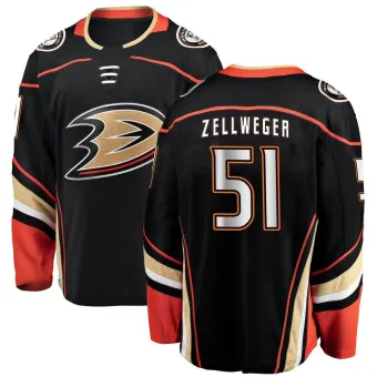 Youth Olen Zellweger Anaheim Ducks Home Jersey - Black Breakaway