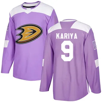 Youth Paul Kariya Anaheim Ducks Fights Cancer Practice Jersey - Purple Authentic