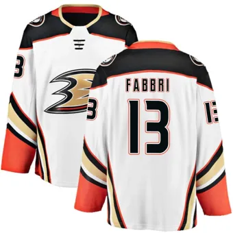 Youth Robby Fabbri Anaheim Ducks Away Jersey - White Breakaway