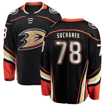 Youth Tomas Suchanek Anaheim Ducks Home Jersey - Black Breakaway