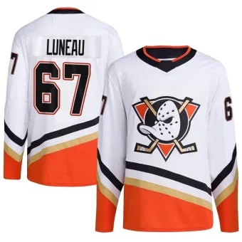 Youth Tristan Luneau Anaheim Ducks Reverse Retro 2.0 Jersey - White Authentic