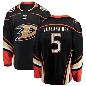 Youth Urho Vaakanainen Anaheim Ducks Home Jersey - Black Breakaway